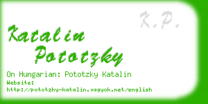 katalin pototzky business card